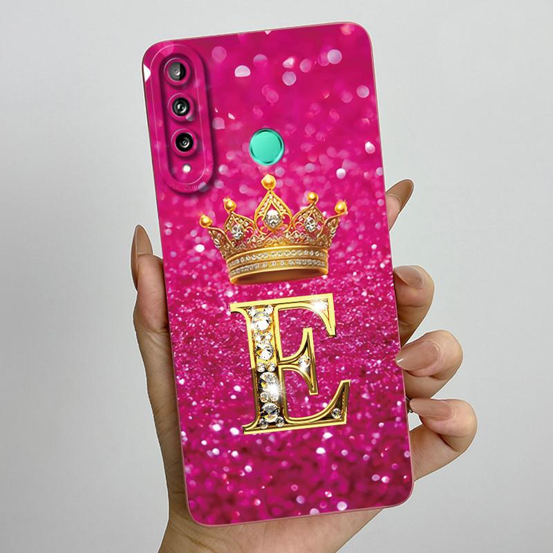 Для Huawei Y7p P40 Lite E ART-L28 ART-L29 Модный Чехол для Телефона с Инициалами для Пары Y7P 2020 Мягкий Силиконовый TPU Защитный Чехол
