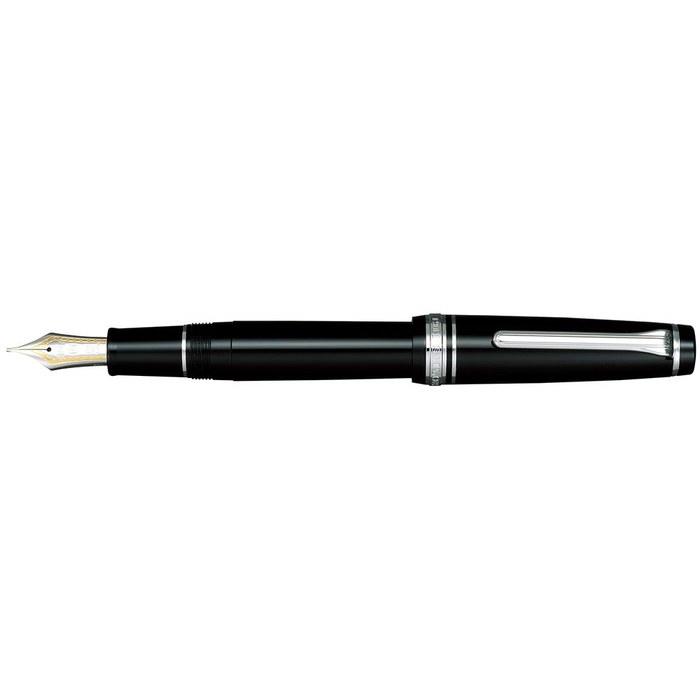 Перьевая ручка Sailor Professional Gear Silver, Экстратонкая, 11-2037-120, Черный/Серебристый