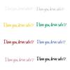 Наклейки I Love You Drive Safe на зеркало заднего вида виниловая наклейка для женщин водонепроницаемая декоративная наклейка на автомобиль аксессуары для автомобиля