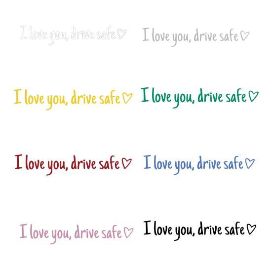 Наклейки I Love You Drive Safe на зеркало заднего вида виниловая наклейка для женщин водонепроницаемая декоративная наклейка на автомобиль аксессуары для автомобиля