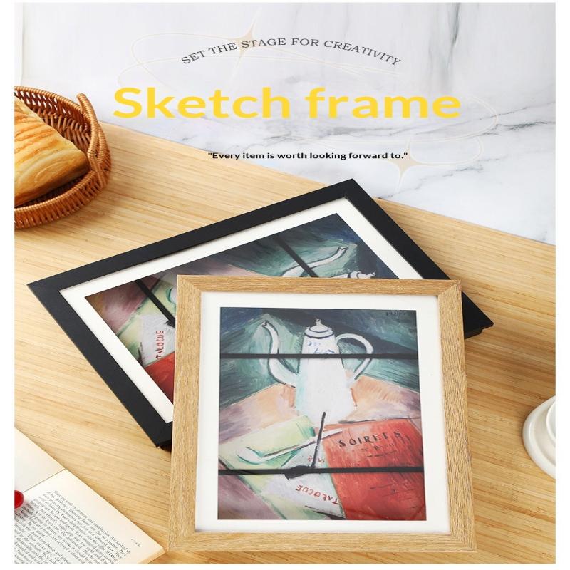 Ids Art Frames, Front Opening Kids Artwork Frames Changeable, White Artwork Display Storage Frame For Wall, Holds 50 Pcs, For 3D