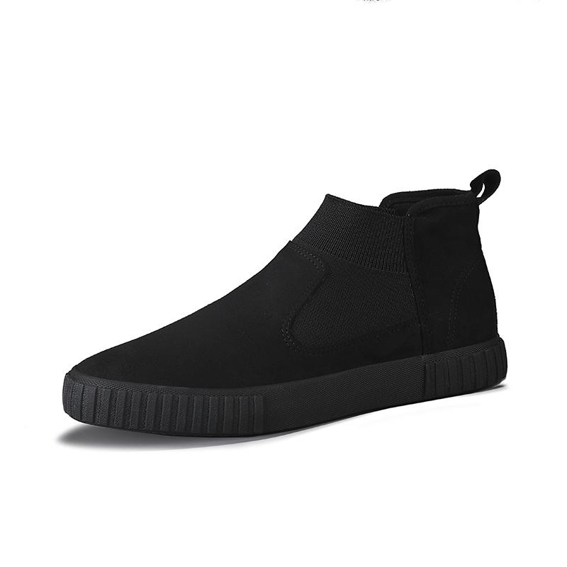 Замшевая кожа повседневная обувь новые модные мужские ботинки челси универсальные мужские ботильоны без застежек для отдыха и прогулок формальная обувь для вечерних платьев