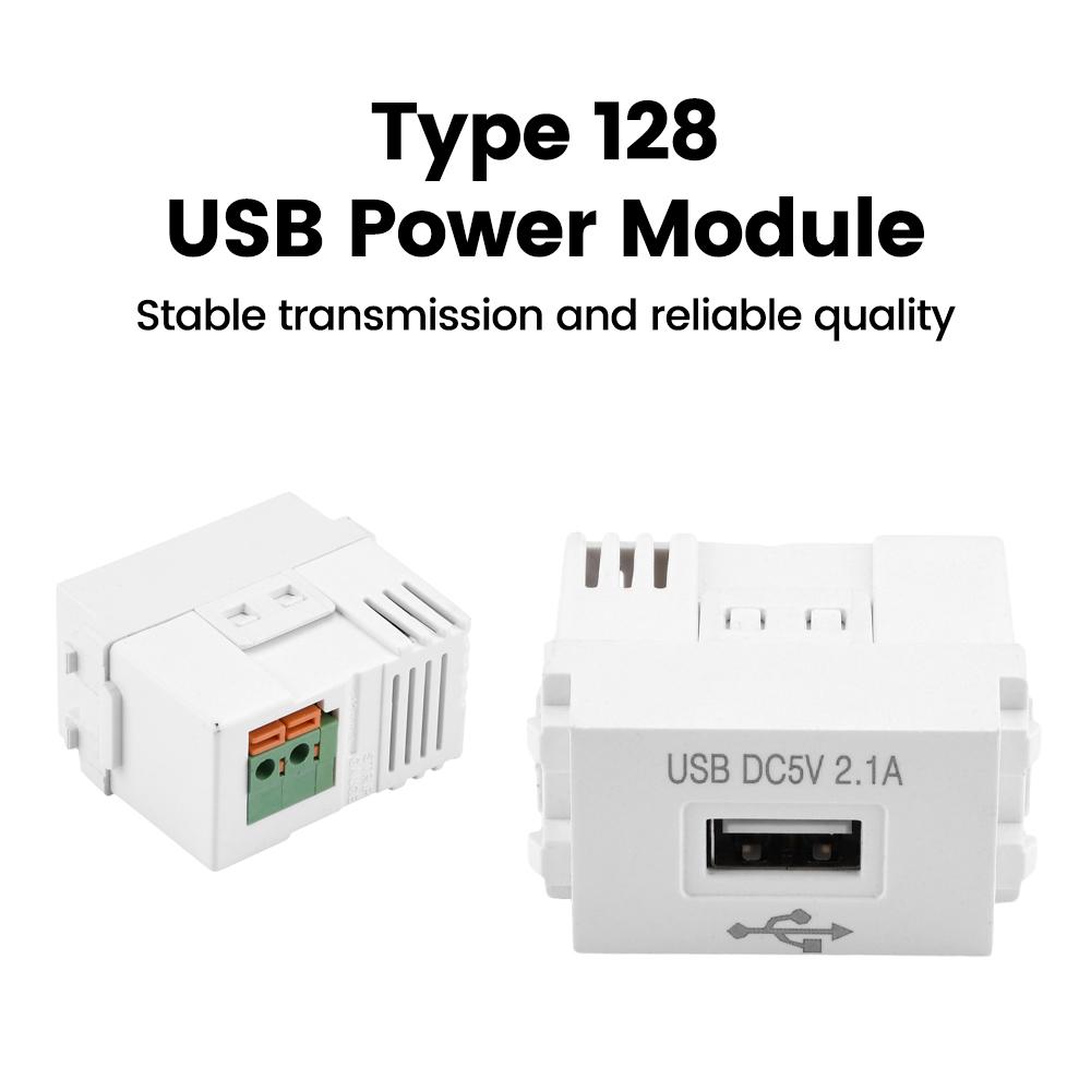 Модуль питания USB Тип 128 Розетка 220В 5В 2.1А 1А Модуль зарядки мобильного телефона Адаптер-переключатель Трансформатор Зарядная розетка питания