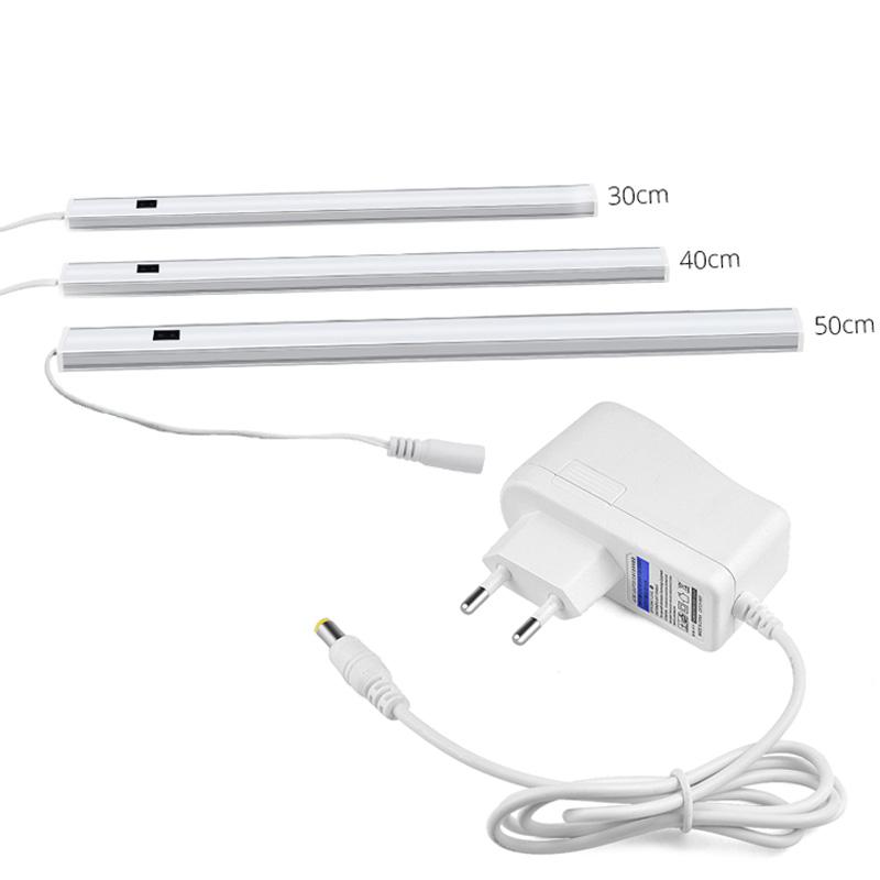 50CM /40CM /30CM LED Bar Light 12V Hand Waving Sensor Lamp Indoor Rigid Strip Under Cabinet Kitchen Lighting