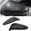 Bright black\Carbon Fiber Door Side Rear View Rearview Mirror Caps Cover Trim For Toyota Highlander 2015 2016 2017 2018 Car