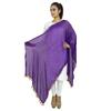 Длинный палантин из смеси шифона и шифона Dupatta с индийским воротником, шарф с кисточками Chunni Throw