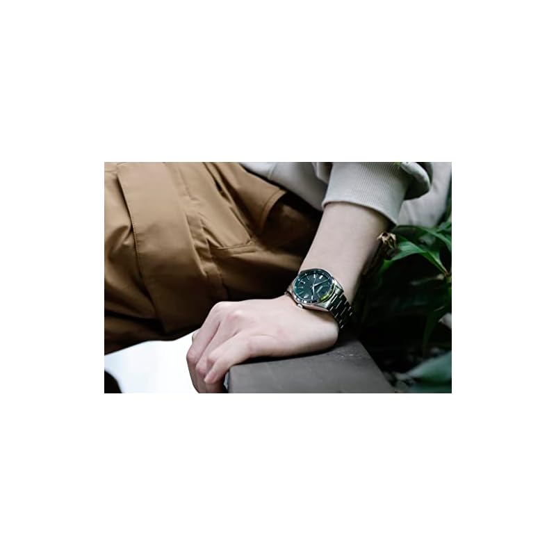 [Часы Seiko] SEIKO SELECTION SBTM319 Мужские наручные часы японского производства, на солнечной батарее, радиоуправляемые, с календарем даты, зеленый циферблат, водозащита 10 АТМ