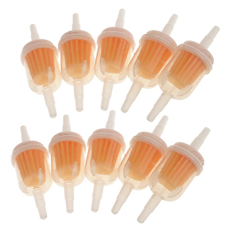 10 Pieces Motorcycle Dirt Bike Inline Gas Petrol Fuel Filter 6mm 8mm Pipe