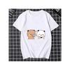 Bubu Dudu Print T Shirt Funny Anime Women Crew Neck Top Comic Manga Unisex Summer Clothes Women Clothes