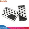 Car Pedals Accelerator Gas Brake Pedal Protective Cover for Jeep Compass Liberty 2007-2016 Patriot 2011-2017 AT