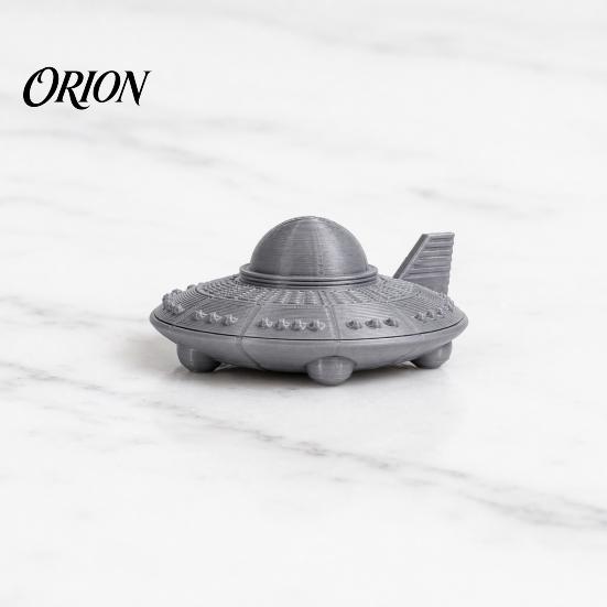 Компактный Декор для Рабочего Стола 3D Печатная Фигурка Модели НЛО, Декор Космического Корабля в Стиле Sci-Fi, Цельное Изделие с Четкой Текстурой, Идея Подарка для Энтузиастов