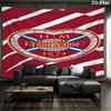 Heart Football Custom Name Wall Tapestry Aesthetic Wall Hanging Printed Fabric Blanket Decorative Tapestries For Bedroom Living Room Home Decor