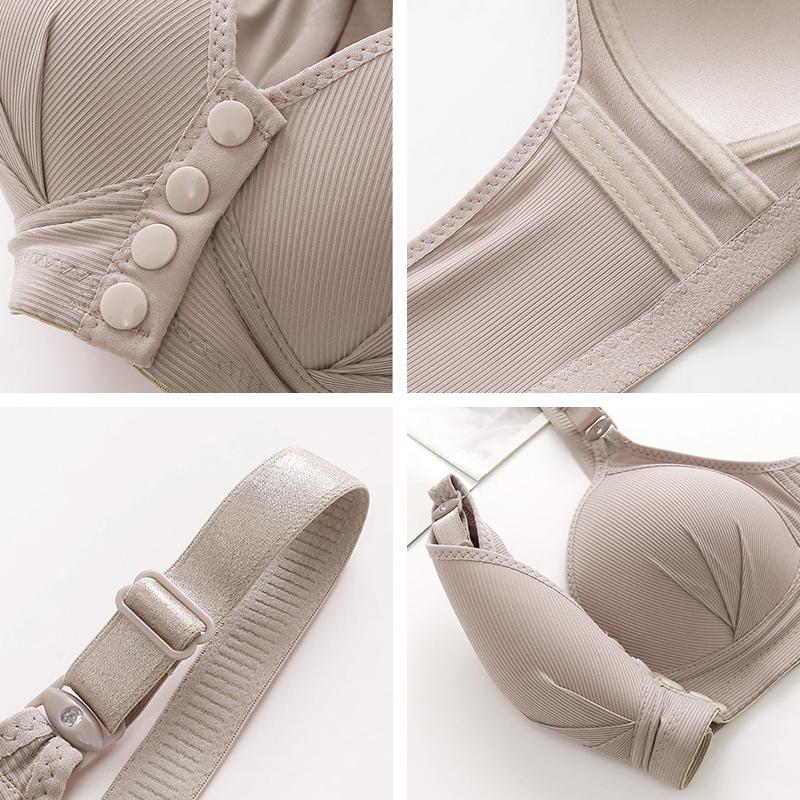 Front Closure Bra Push Up Bra for Women Comfortable Wireless Bralette Solid Color Brassiere Sexy Lingerie 36-46