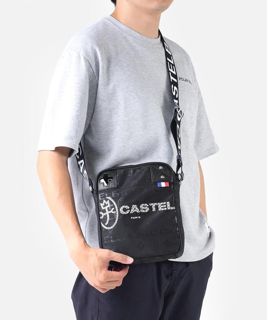 CASTELBAJAC Мужская черная наплечная сумка Pase