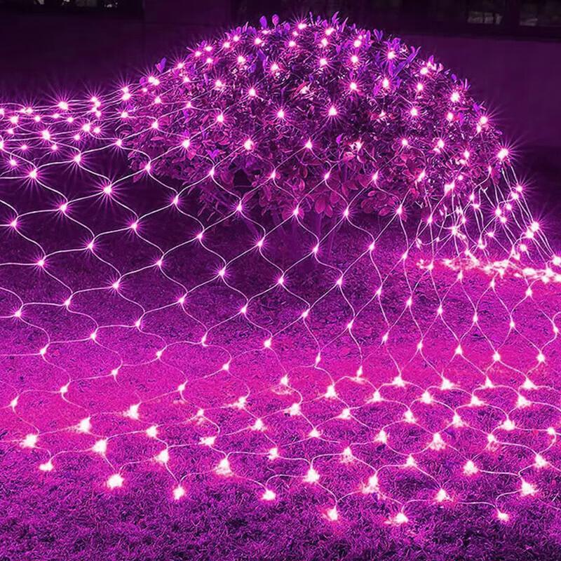 Solar Powered LED Starry Net Decorative Lights
