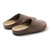 New Women Suede Mules Shoes Designer Flat Round Toe Casual Comfort Slides Thick Sole Slippers Retro Garden Mule Clog Slides