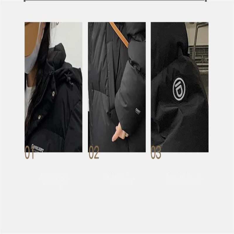 Женская пуховая хлопковая куртка средней длины, свободная зимняя хлопковая куртка большого размера