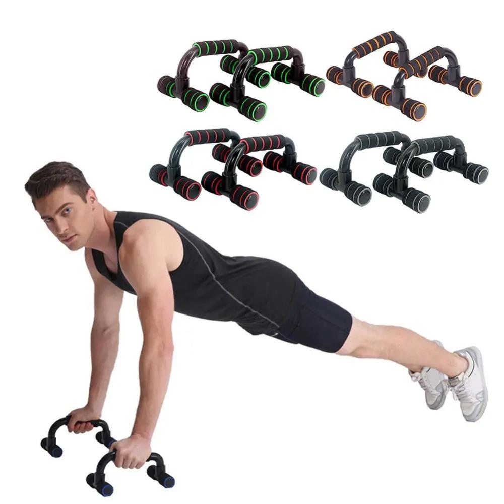 1 Pair of H-shaped Push-up Stand Strong Calisthenics Parallel Bars Pushup Bars Muscle Training