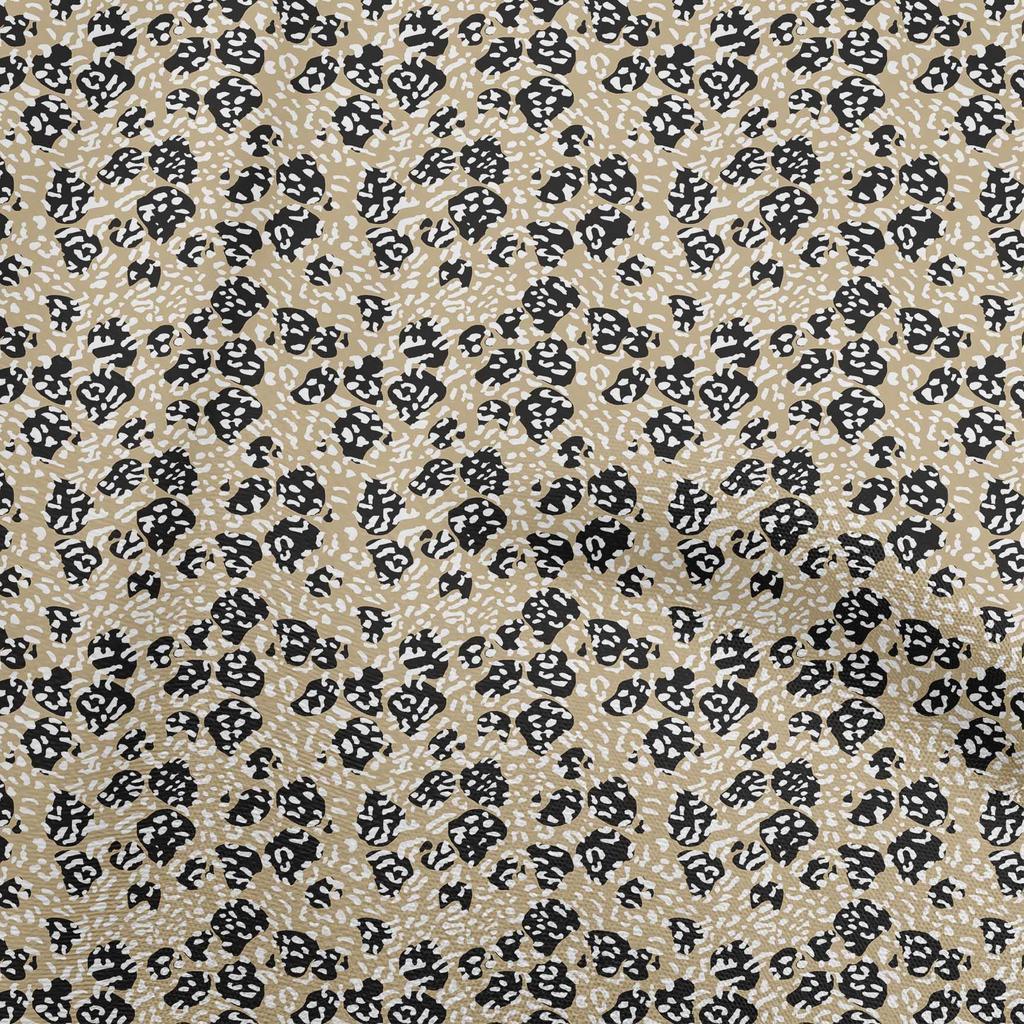 oneOone Хлопковый поплин Серая ткань Швейный материал с принтом шкуры животного Ткань на отрез 42 дюйма