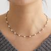 Серебряное колье из жемчуга 925 пробы