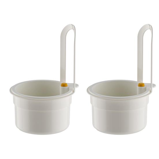 2 шт. Корзина для слива Стойка-фильтр для кухонной раковины Освобождающая руки для пищевых отходов Эффективный дренаж Предотвращение засоров Корзина-фильтр для раковины