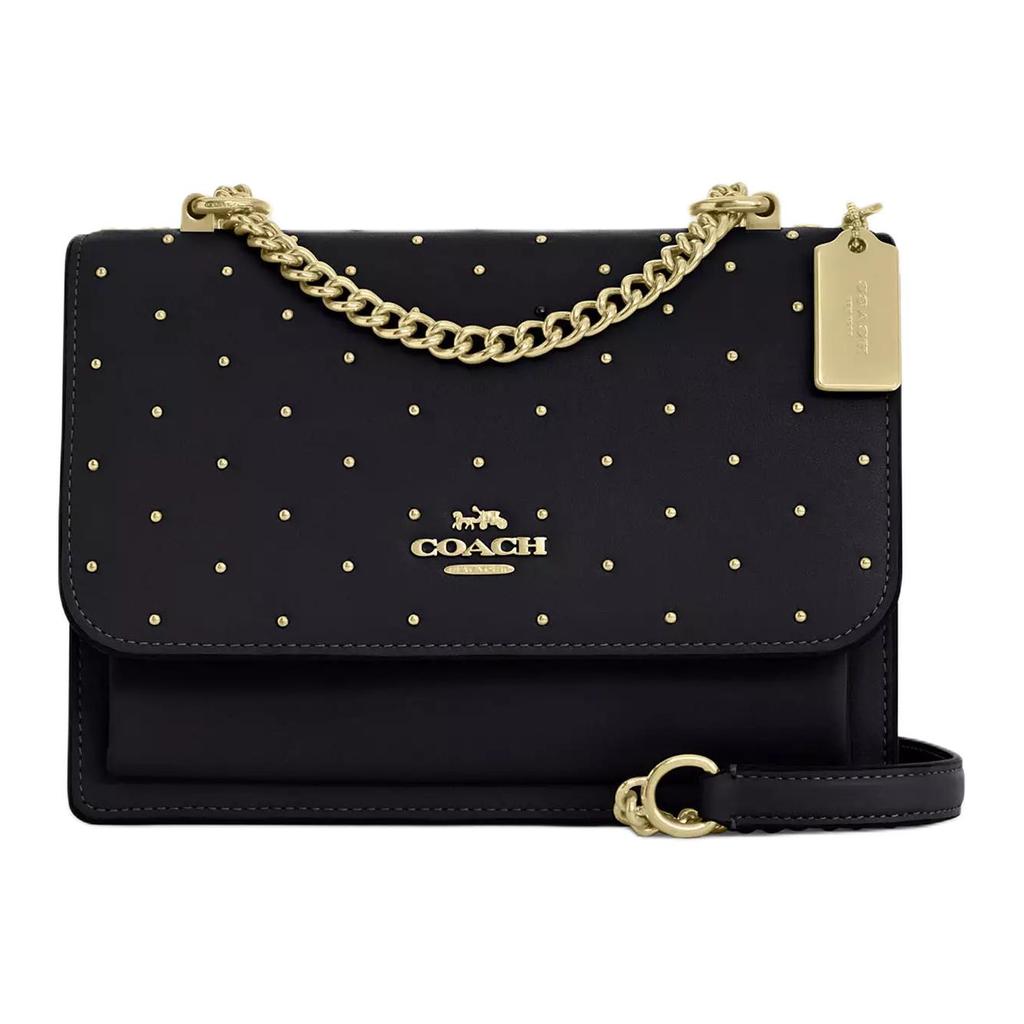 Coach Klare Crossbody Bag Leather Black Rivets Casual Daily Commute CBH93-IMBLK