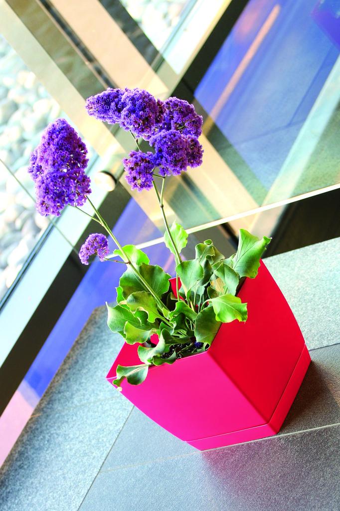 Coubi Dukp240 Flower Pot With Saucer | Graphite
