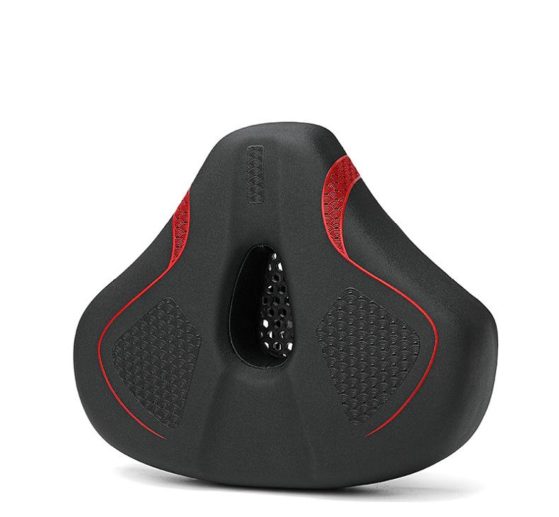 Simple Style Anti-Slip Bike Saddle Soft Padded Shock Absorbing Seat for Road Bicycles Indoor Exercise Accessory