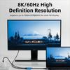 Разветвитель Type-C 2-в-1, полнофункциональный, 8K@60Hz, для AR-очков, трансляция экрана, конвертер, быстрая зарядка PD 100W, HD видео, док-станция