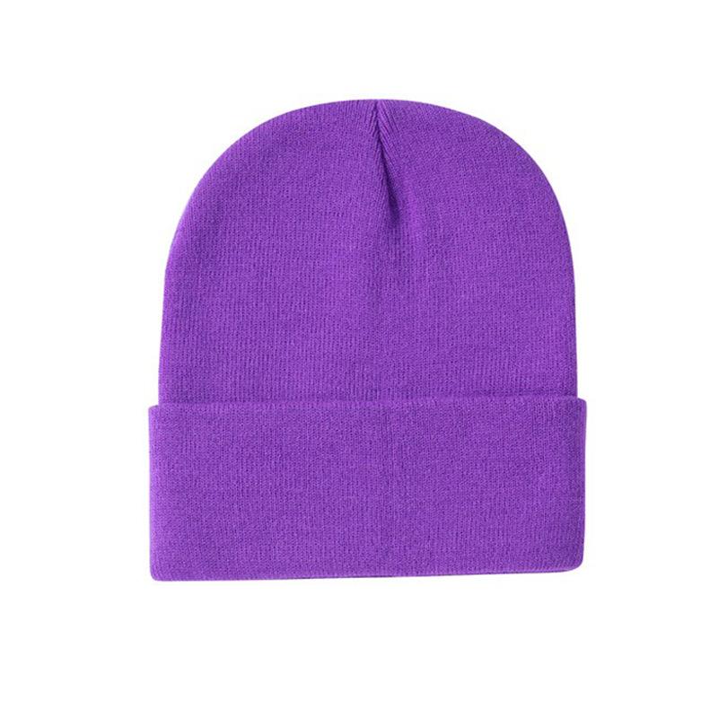 Brimless beanie big head circumference knitted hat knitted hat knitted hat black knitted hat outdoor warm hat