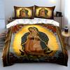 Religious figure with roses. Bedding sets Duvet cover sets Duvet covers Pillowcases(1 * Duvet Cover 2 * Pillowcases without duvet insert)
