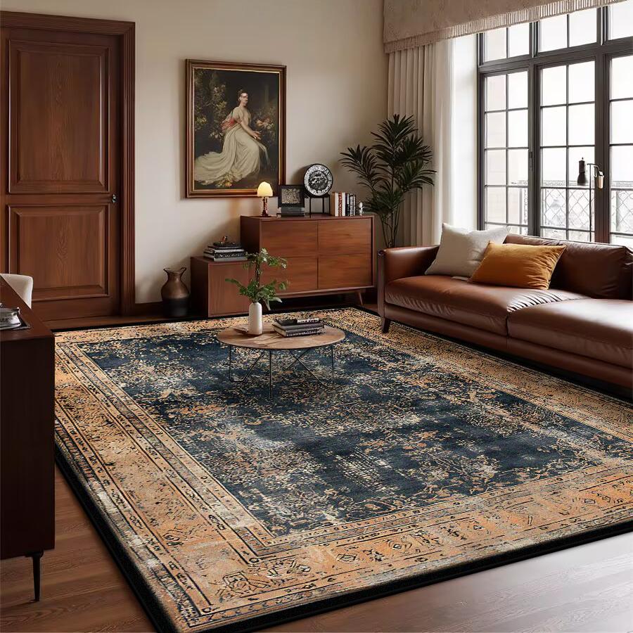 Ретро Богемный Персидский Роскошный Ковер для Гостиной Удобный Мягкий Нескользящий Коврик для Спальни Классический Придверный Коврик Моющийся