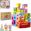 Wooden Number Building Block Early Education Counting Toy New Stacking Games Toys  For Kids