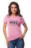 Inkdotpot Персонализированная женская футболка с надписью «Жена, свадьба, объявление» — XN