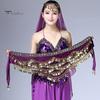 Delicate Self-tie Anti-rust Hip Scarf Sequin Tassels Wrap Skirt Performance Outfits