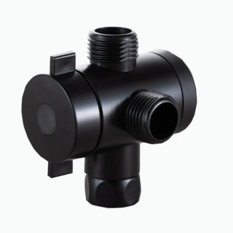 New G1/2 Inch Connector Bathroom Accessories 3 Way Adjustable Shower Head Diverter Valve 3 Mode Switch Adapter Brass 1pcs