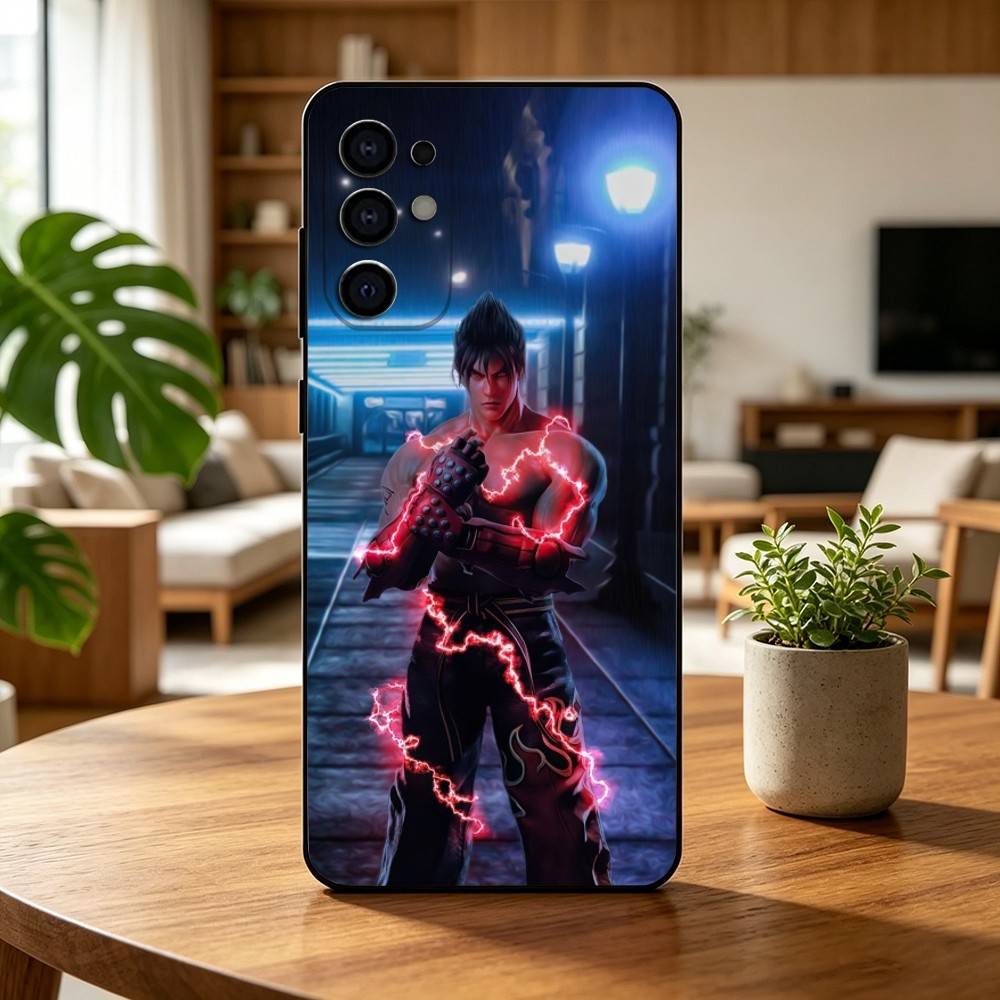 Чехол для телефона игры T-Tekken 8 для Samsung S25, S24, S21, S22, S23, S30, Ultra, S20, Plus, Fe, Мягкий силиконовый черный чехол