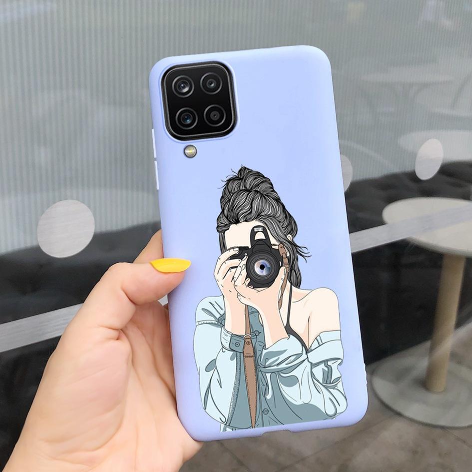 Чехол для Samsung Galaxy A12 Чехол для Samsung A42 5G Милое Сердечко Задняя крышка Fundas Для Samsung A 12 SM-A125F SM-A426B A 42 5G Чехлы для телефона