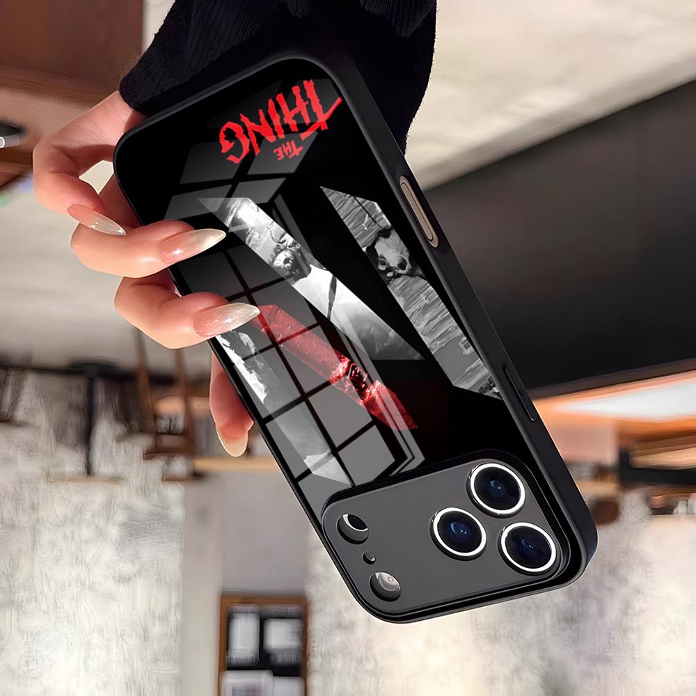 Чехол для телефона с изображением фильма «Т-вещь» для 17 Pro Max IPhone 16 Pro 15 12 11 13 Mini X XR XS 14 Plus SE Стеклянная крышка