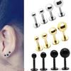 Ear Studs Simple Easy Matching Titanium Steel Barbell Shape Helix Tragus