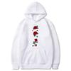 Fashion Trend Leisure5 Rose Flower Print Men's Pullover Autumn and Winter Loose Streetwear Outdoor Sports Sweatshirt