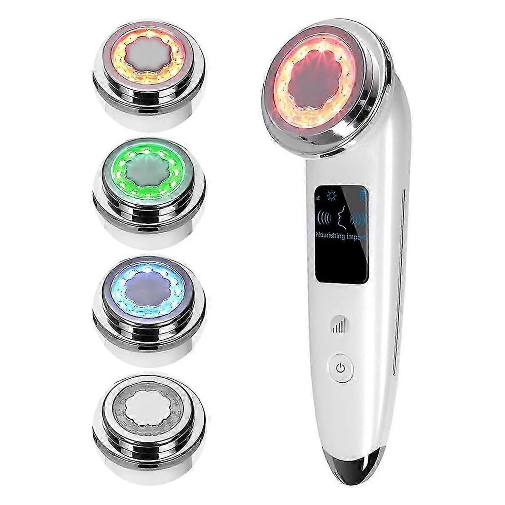 Face Massager Electric Face Lift 4 In 1 Massager Anti-aging Firming (white)