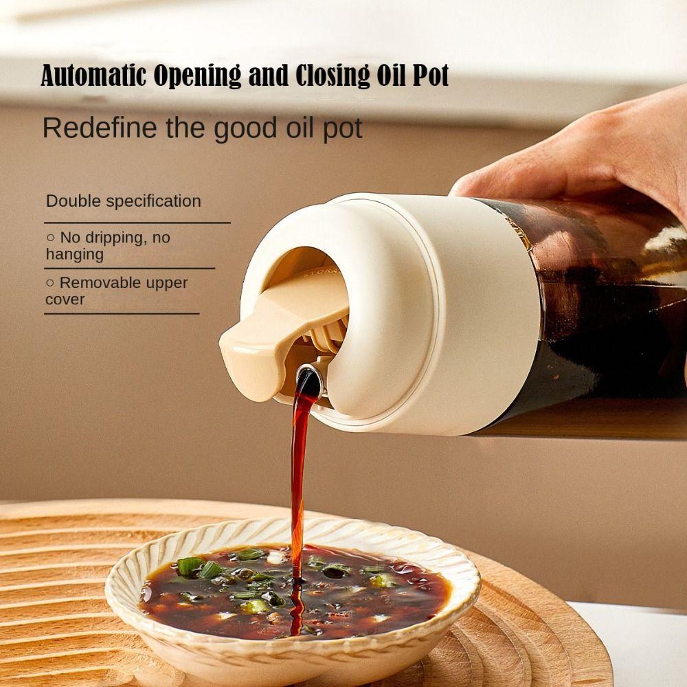 Glass Oil Bottle Leak-proof Olive Oil Pourers New Oil Pot  Oil Soy Sauce Vinegar