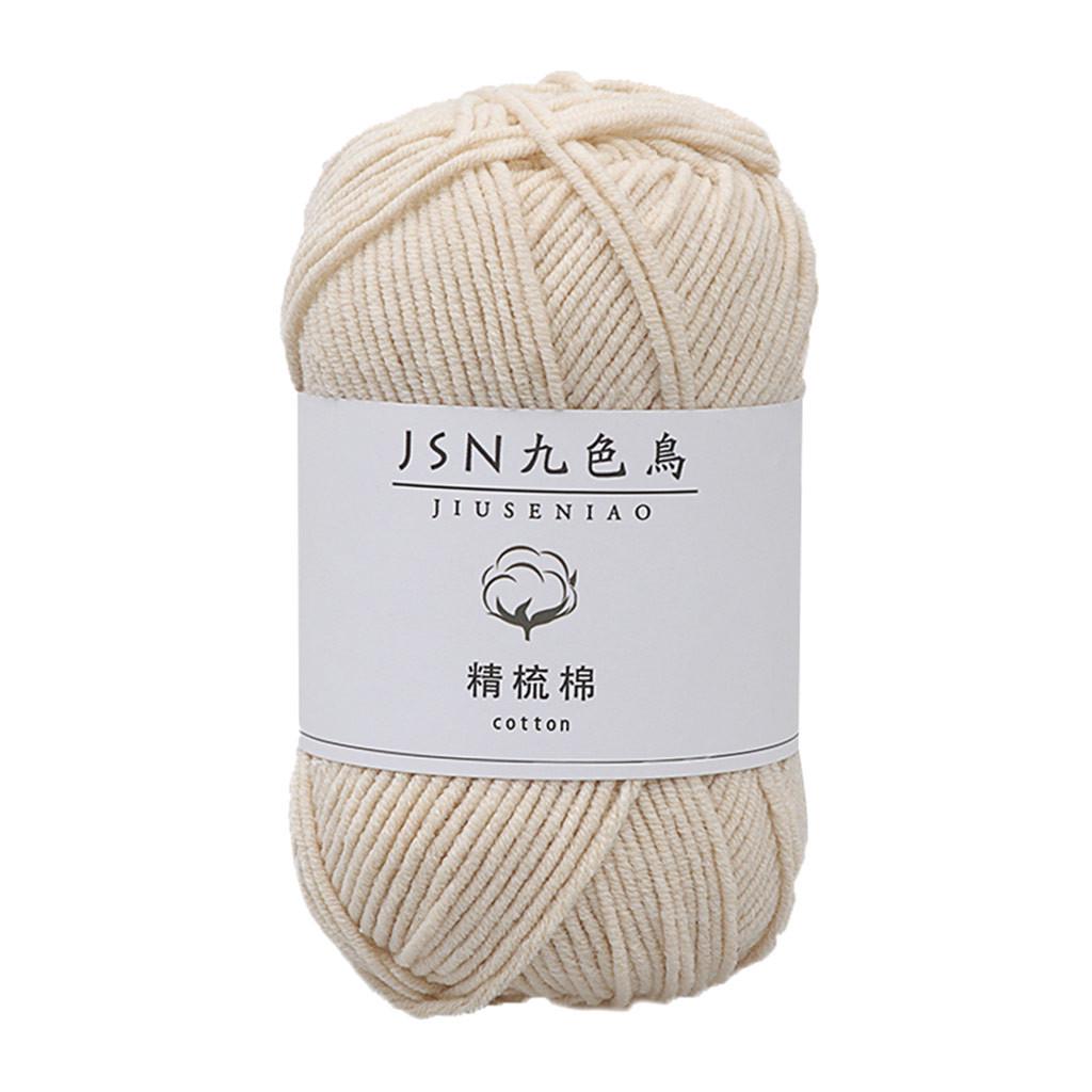 Молочный хлопок 4 нити Baby Line Diy Doll Хлопковая нить Вязание крючком из детской шерсти