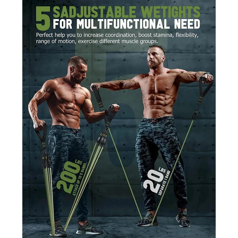 Резиновая лента для фитнеса, эластичная лента для йоги, обновленный набор тренировочных планок, тренировочные упражнения для пилатеса, оборудование для фитнеса, тянущая веревка