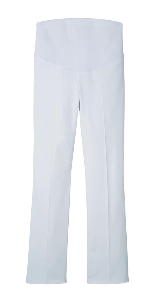 Medical Scrub Maternity [Montblanc] Pants, Pants, White, Women's