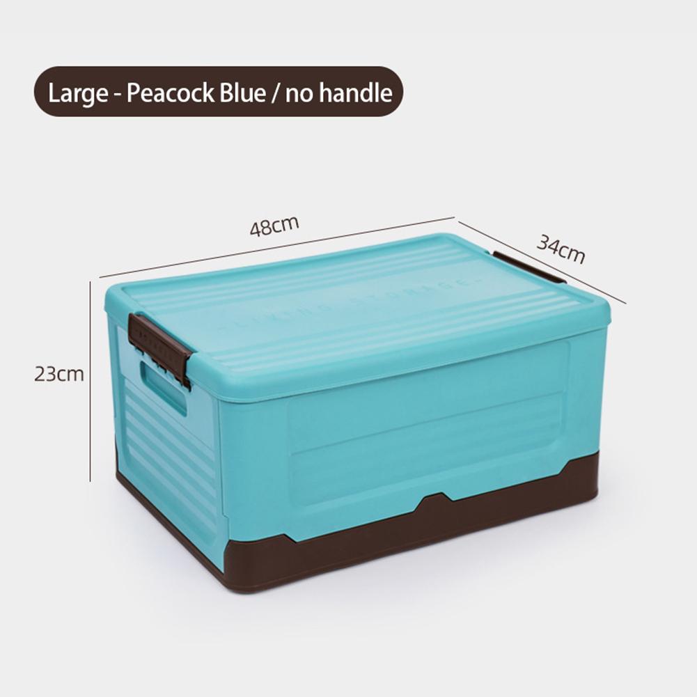 Large Capacity Foldable Storage Box With Lid Multifunction Organizer Toy Box Student Dormitory Plastic Storage Case