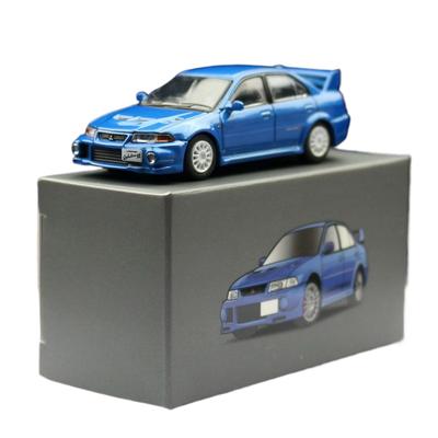 1/64 Mitsubishi Evolution EVO 6 VI Миниатюрная модель JKM 1:64 Премиум игрушечных машинок, бесплатные колеса, литой сплав, коллекция, подарок