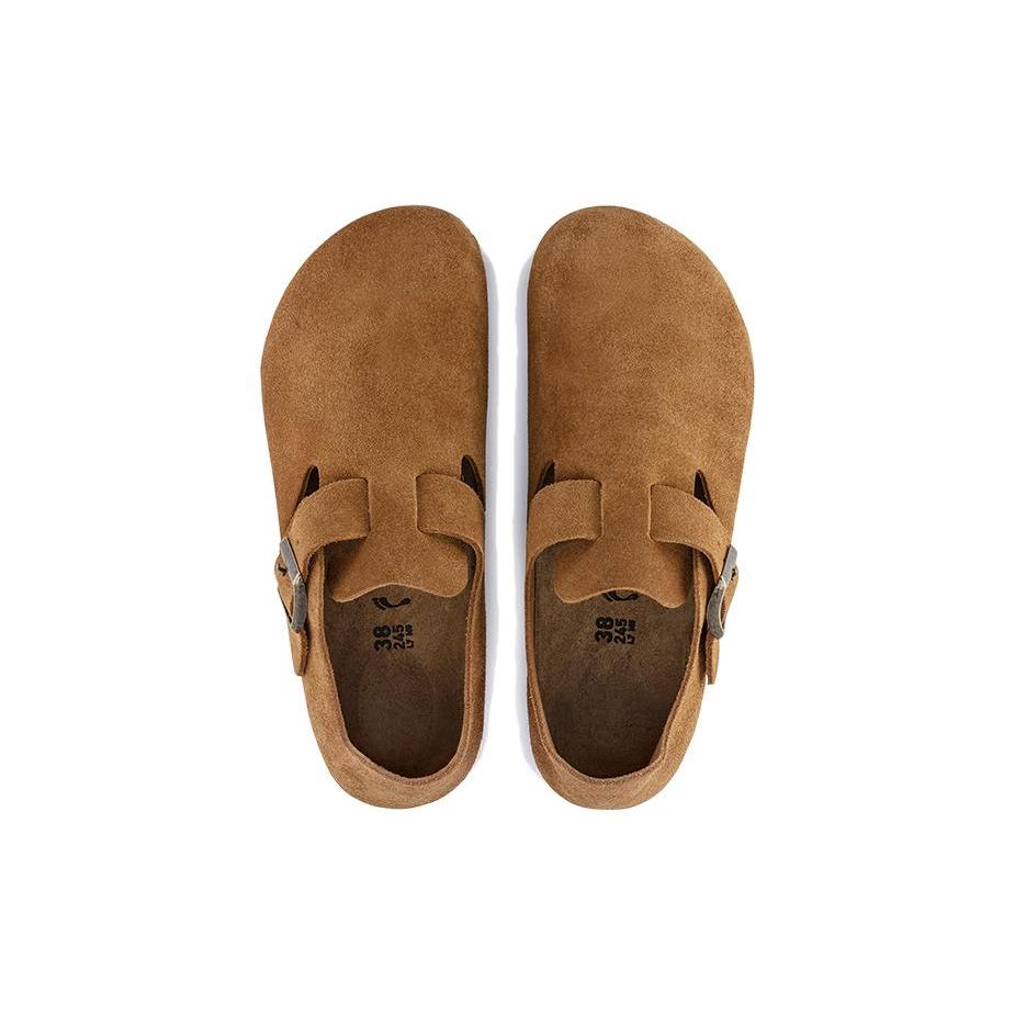 Birkenstock Женская London Suede Leather 'Mink' 1023650