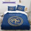 Custom Name,France National Football Team Pattern Bedding Home Decoration Birthday Gift ( 1 duvet cover + 2 pillowcase, without core),fan merchandise.